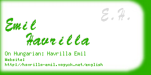 emil havrilla business card